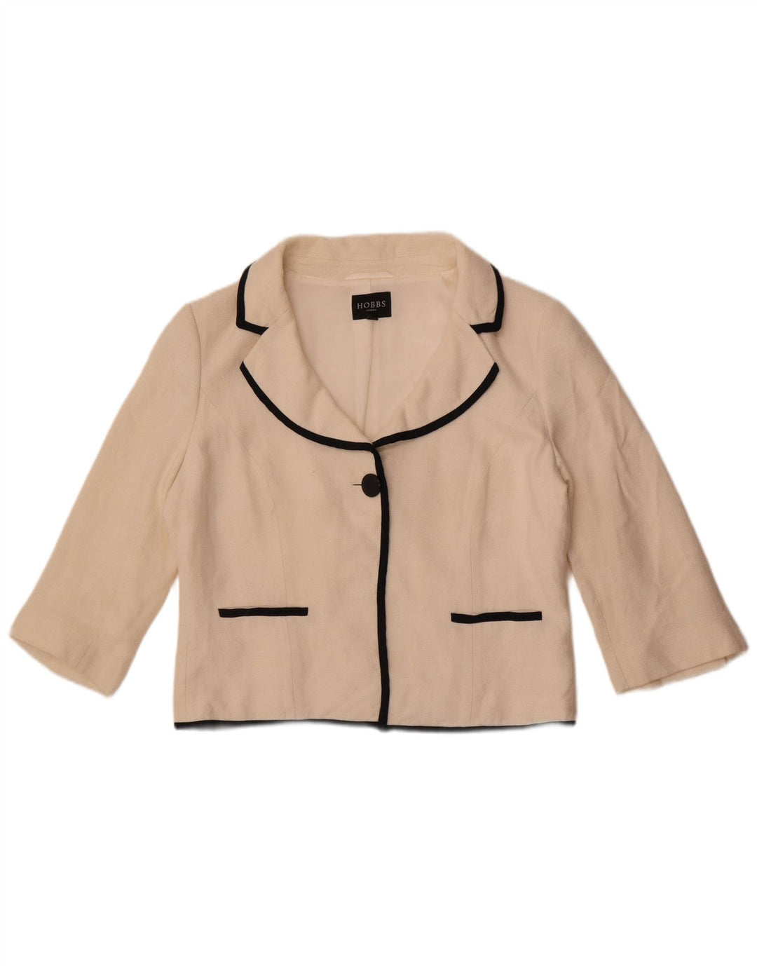 Damski zestaw 2-częściowy Hobbs z rękawem 3/4, UK 16, duży, biała wiskoza