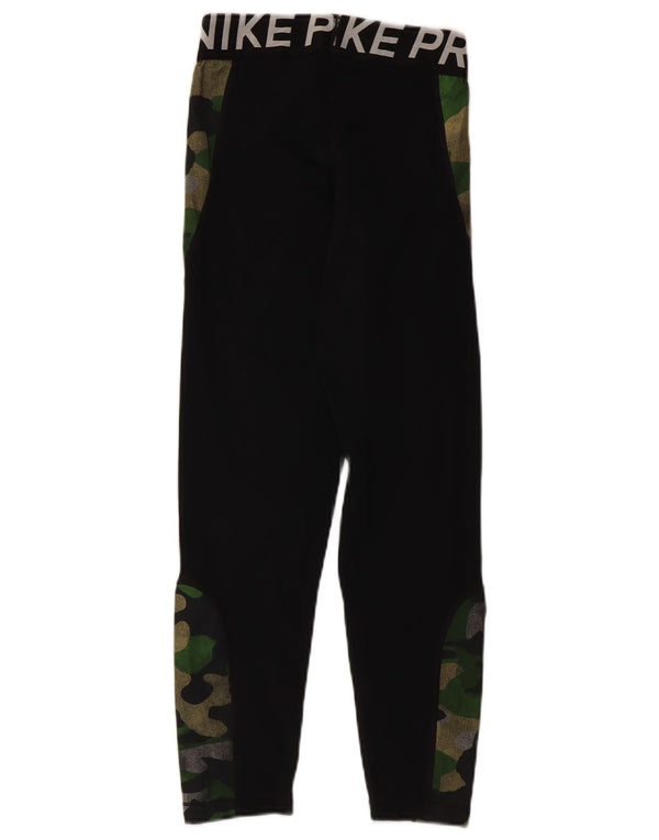 Damskie legginsy Nike Graphic UK 4 XS, czarny kamuflaż, poliester