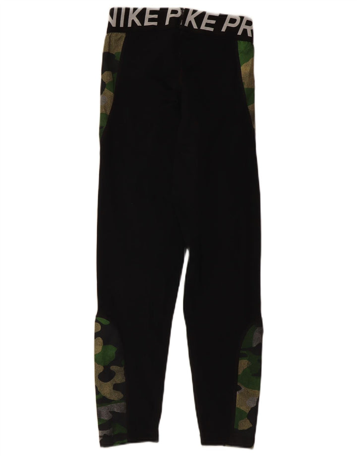 Damskie legginsy Nike Graphic UK 4 XS, czarny kamuflaż, poliester