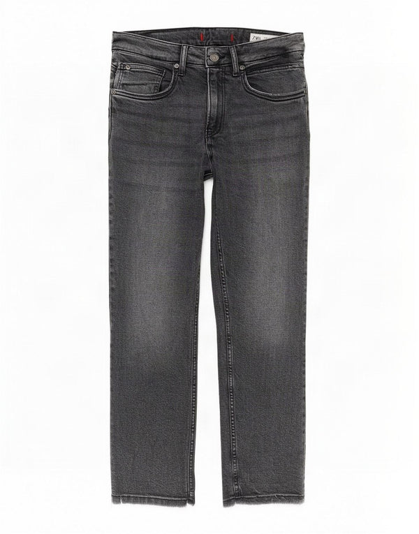 Damskie proste dżinsy Zara EU 38 Small W28 L26 Szare