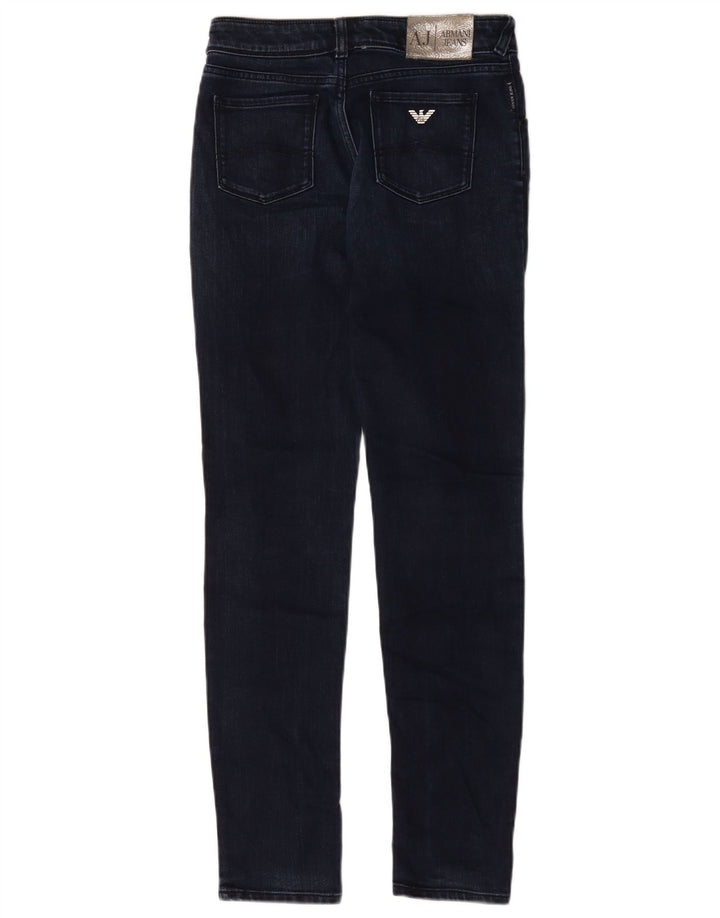 Damskie jeansy Armani Slim W26 L29 Granatowe bawełniane