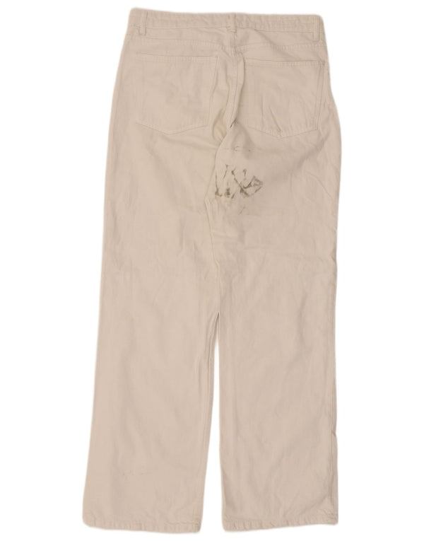 Damskie luźne dżinsy Zara z wysokim stanem EU 44 XL W34 L32 białe