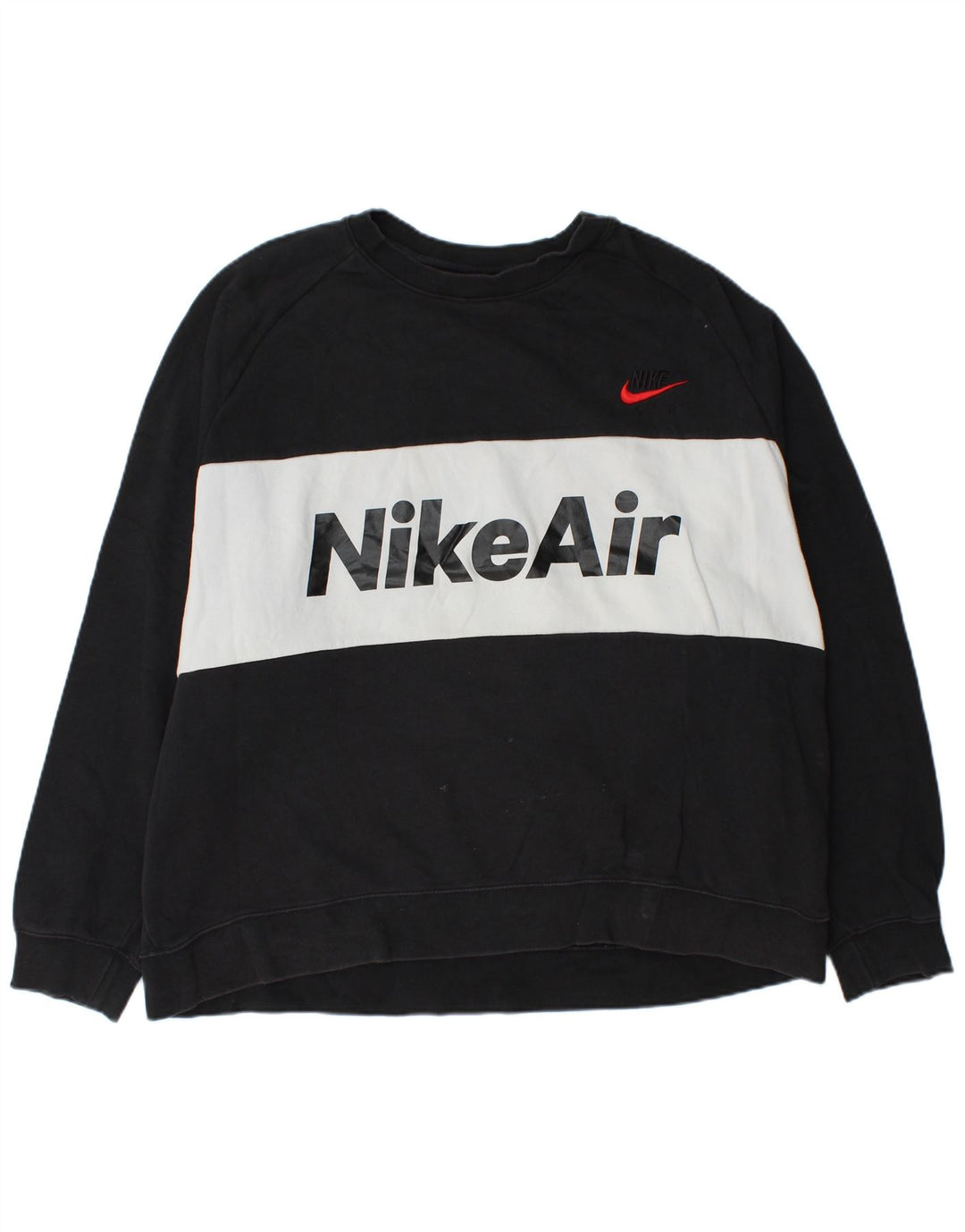 Męska bluza Nike z grafiką, 2XL, czarna, bawełniana z blokami kolorów