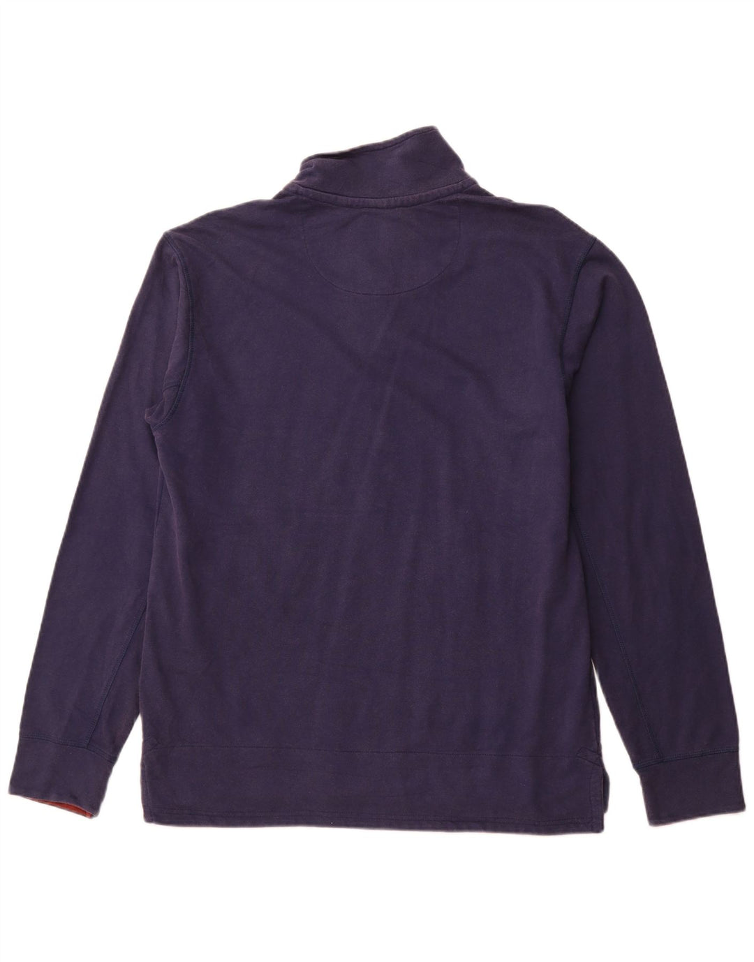 Weird Fish Męski top z długim rękawem i zamkiem 1/4, duży, granatowy, bawełniany