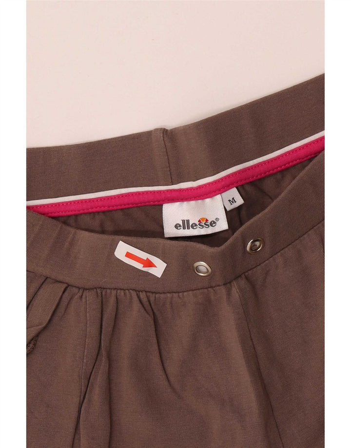 Damskie spodnie dresowe Ellesse UK 12 Średni brązowy bawełniany