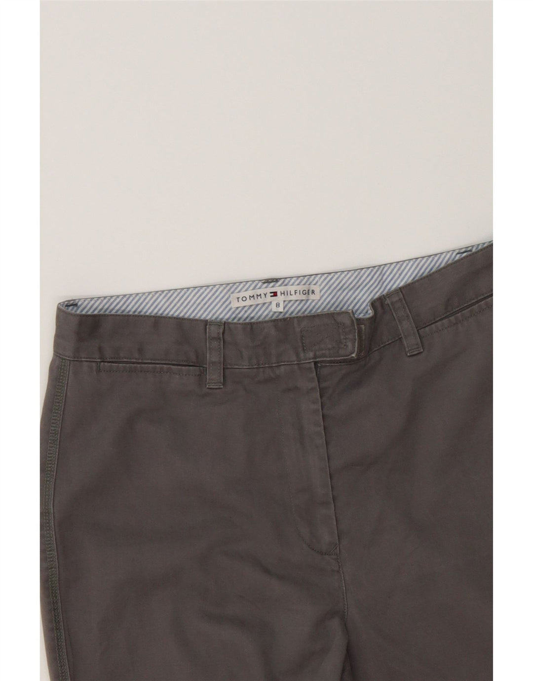 TOMMY HILFIGER Womens Bootcut Casual Trousers US 8 Medium W30 L31 Grey Vintage Tommy Hilfiger and Second-Hand Tommy Hilfiger from Messina Hembry 