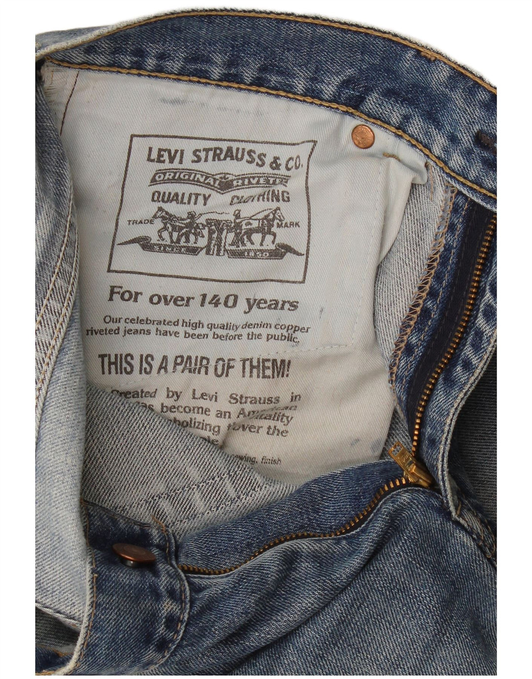 Męskie spodenki jeansowe Levi's W30 Medium Blue