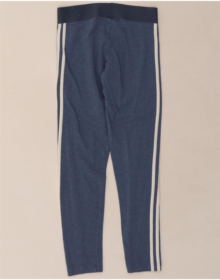 ADIDAS Womens Leggings UK 8/10 Small Blue Cotton Vintage Adidas and Second-Hand Adidas from Messina Hembry 