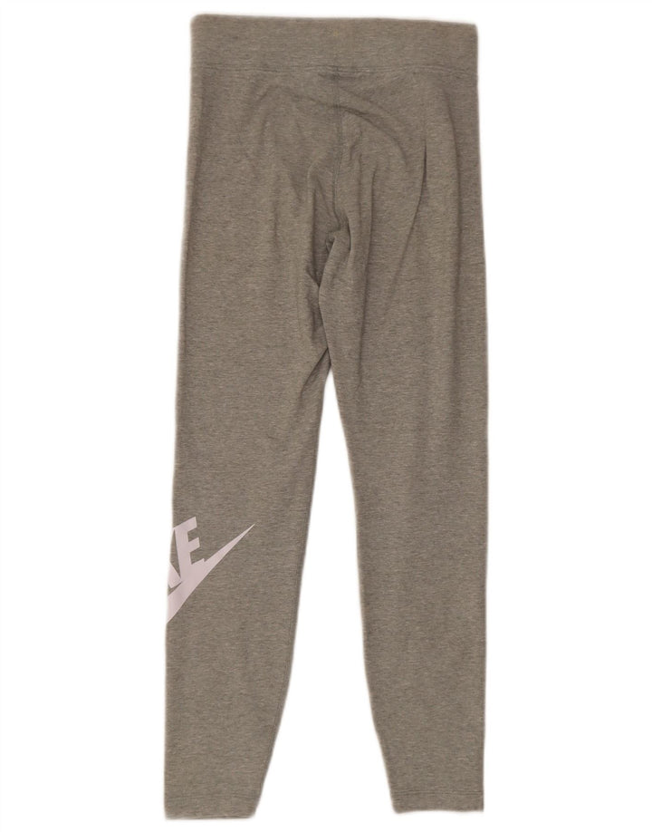 Damskie legginsy Nike Graphic UK 10, małe, szare, bawełniane