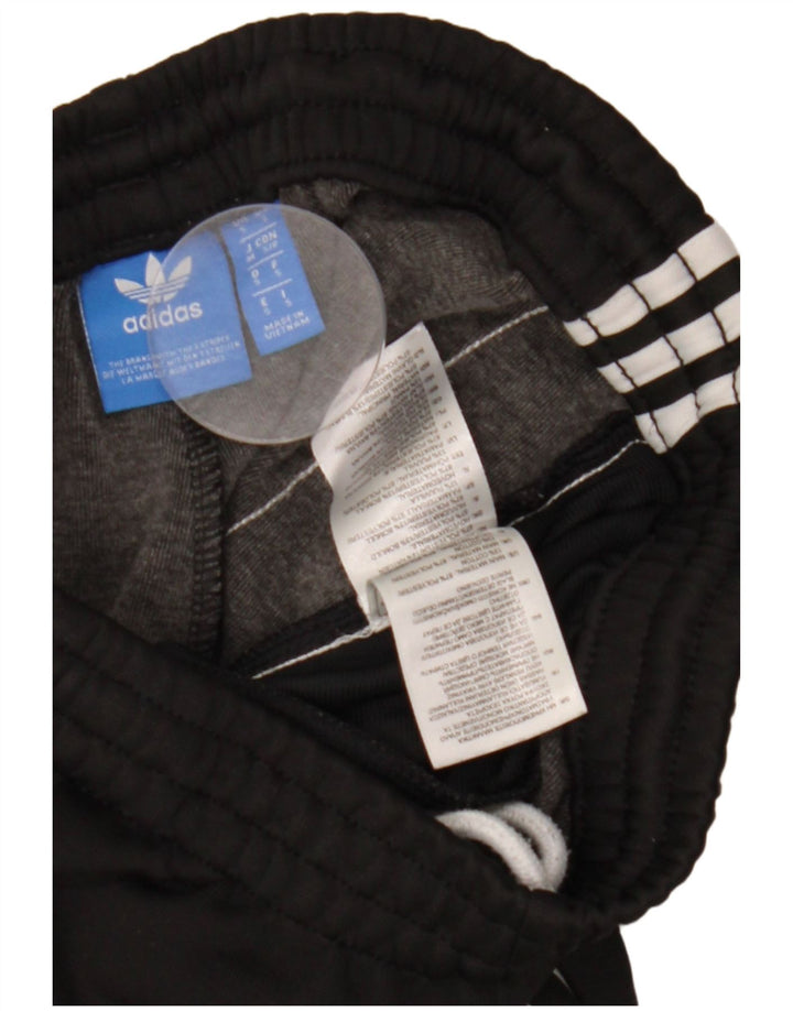Męskie spodnie dresowe Adidas, małe, czarne, poliestrowe