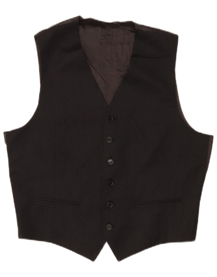 Męska kamizelka w stylu vintage, średnio szara