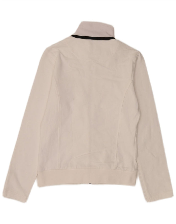 Damska kurtka dresowa Kappa UK 12, średnia biała bawełna