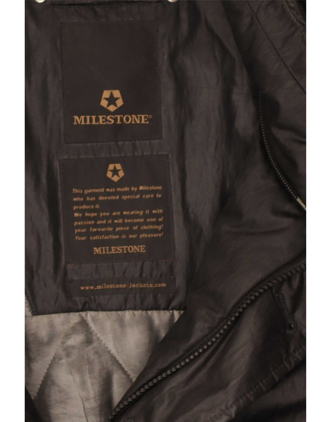 Męska kurtka bomber z kapturem Milestone UK 44 2XL Czarny poliester