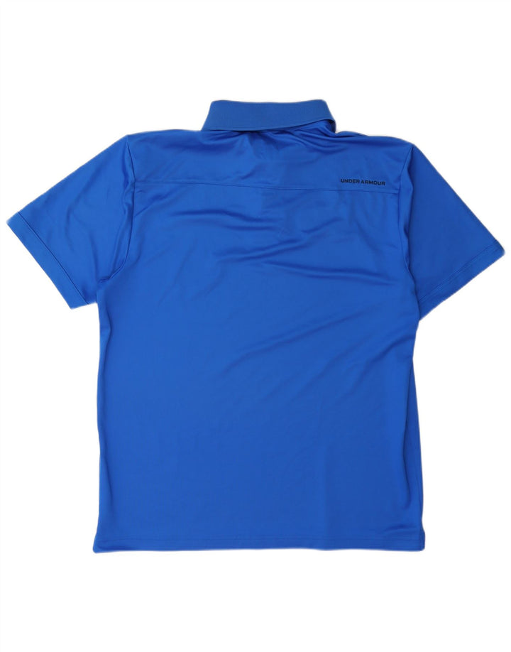 Męska koszulka polo Under Armour Heat Gear w kolorze niebieskim