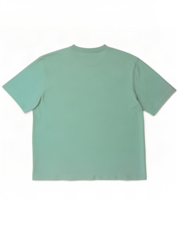 Damska koszulka oversize Adidas Top UK 12/14 Średnia turkusowa bawełna
