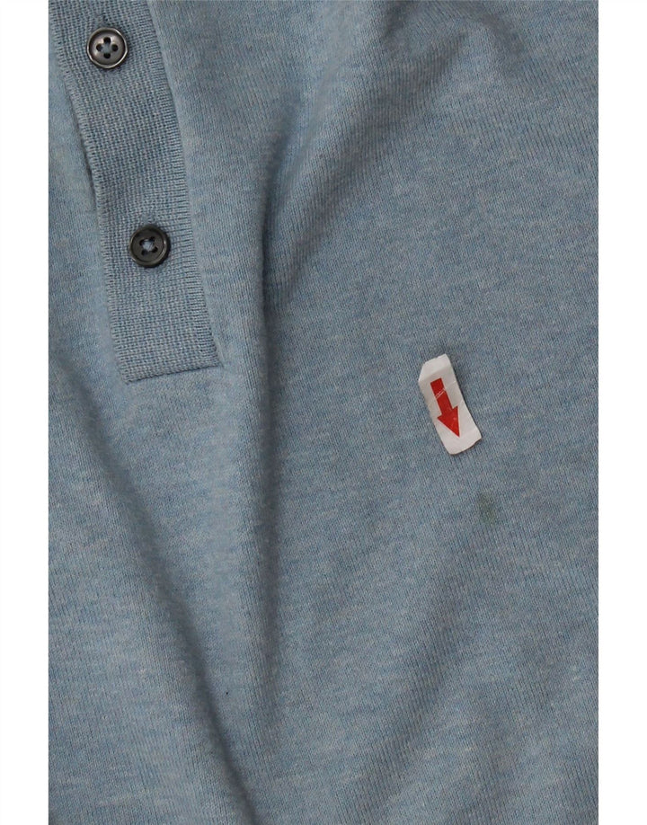 Męska koszulka polo Marks & Spencer XL, niebieska, bawełniana