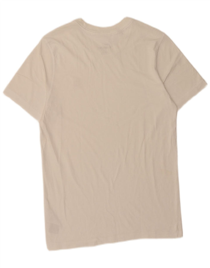 T-shirt męski Nike, mały, biały, bawełniany