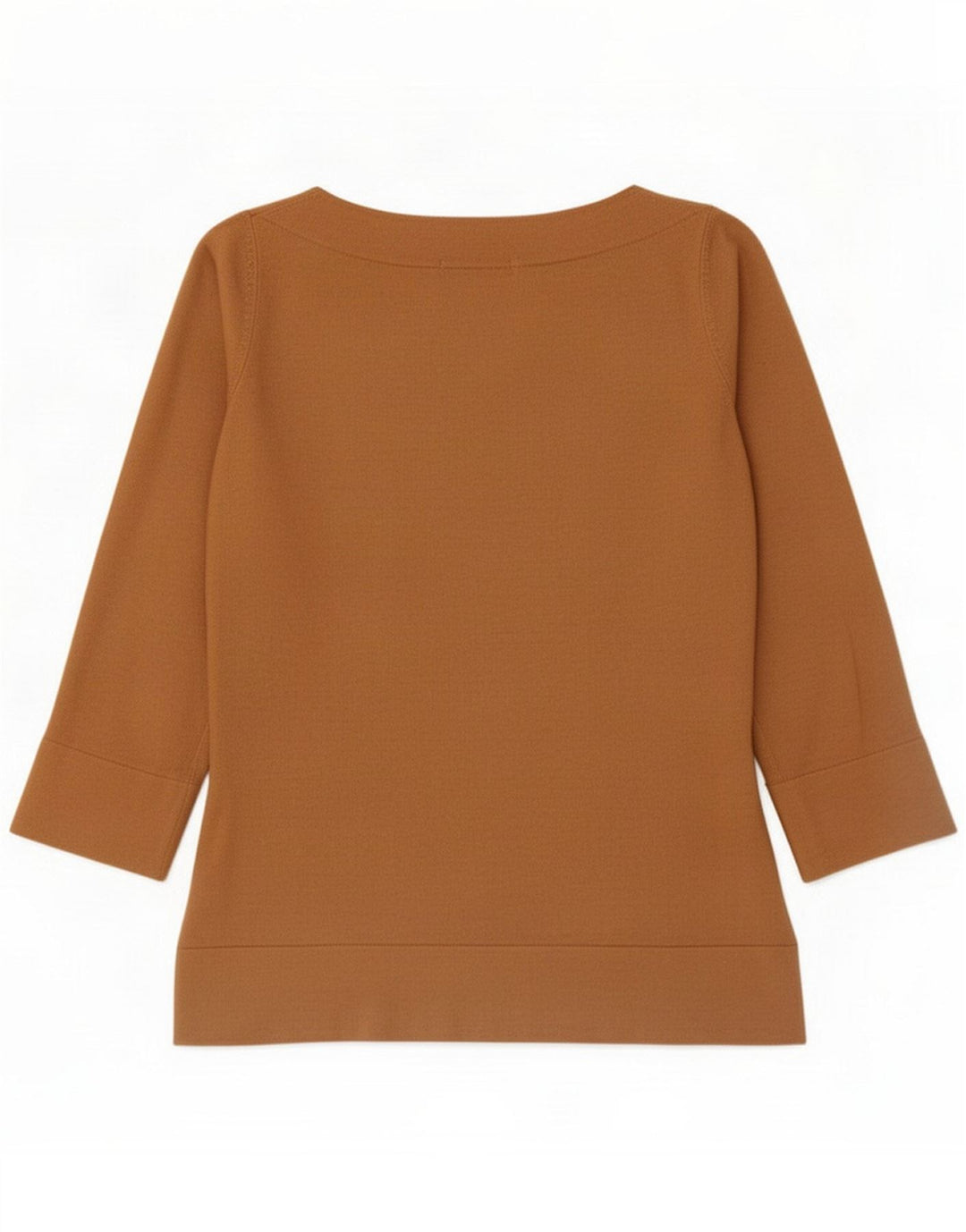 Marks & Spencer Damski top z rękawem 3/4 UK 10 Small Brown Wiskoza