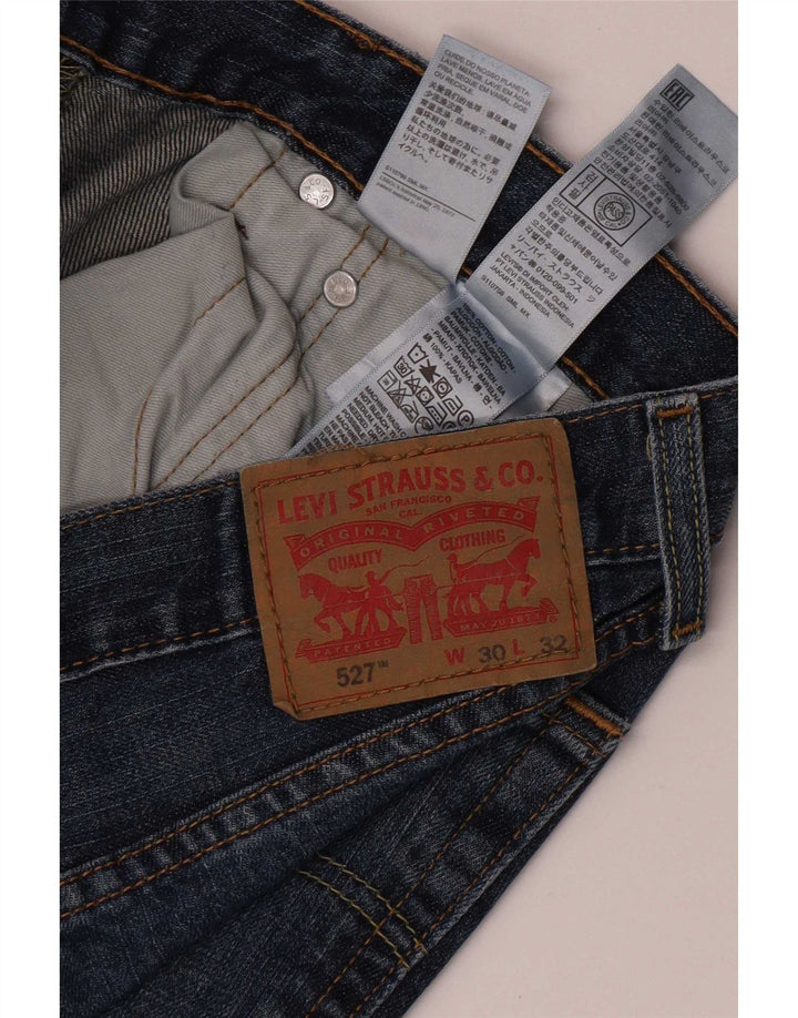 Męskie jeansy Levi's 527 Bootcut W30 L29 Niebieska bawełna
