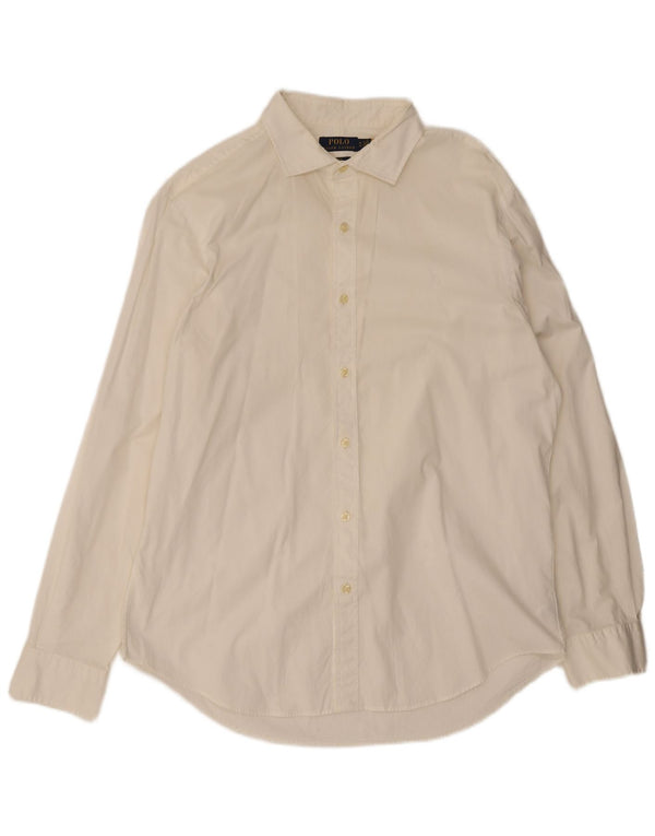 Koszula męska Polo Ralph Lauren Slim Fit XL, biała bawełna