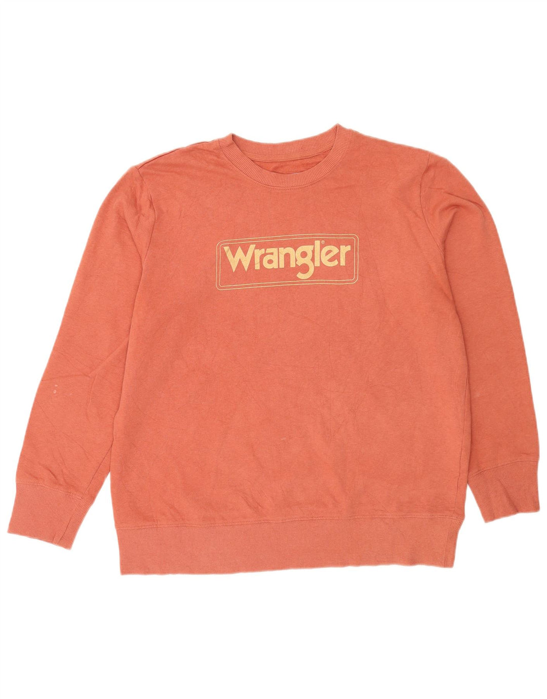 Męska bluza z grafiką Wrangler, duża, pomarańczowa