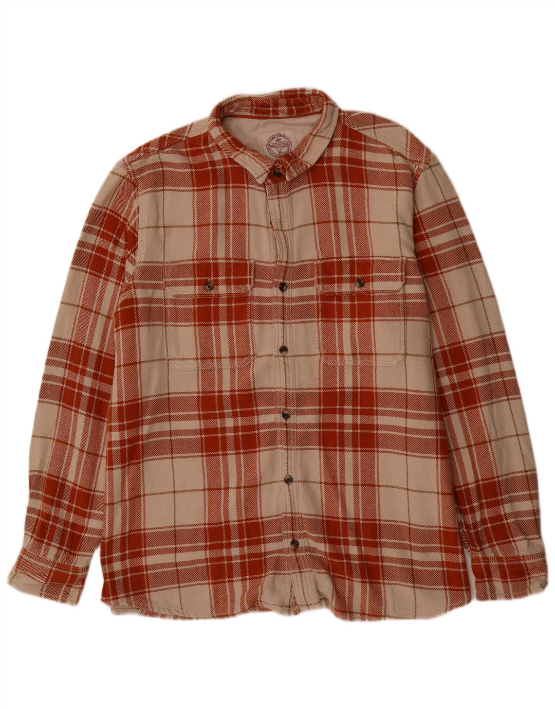 Koszula flanelowa męska Fat Face 2XL w beżową kratkę, bawełniana
