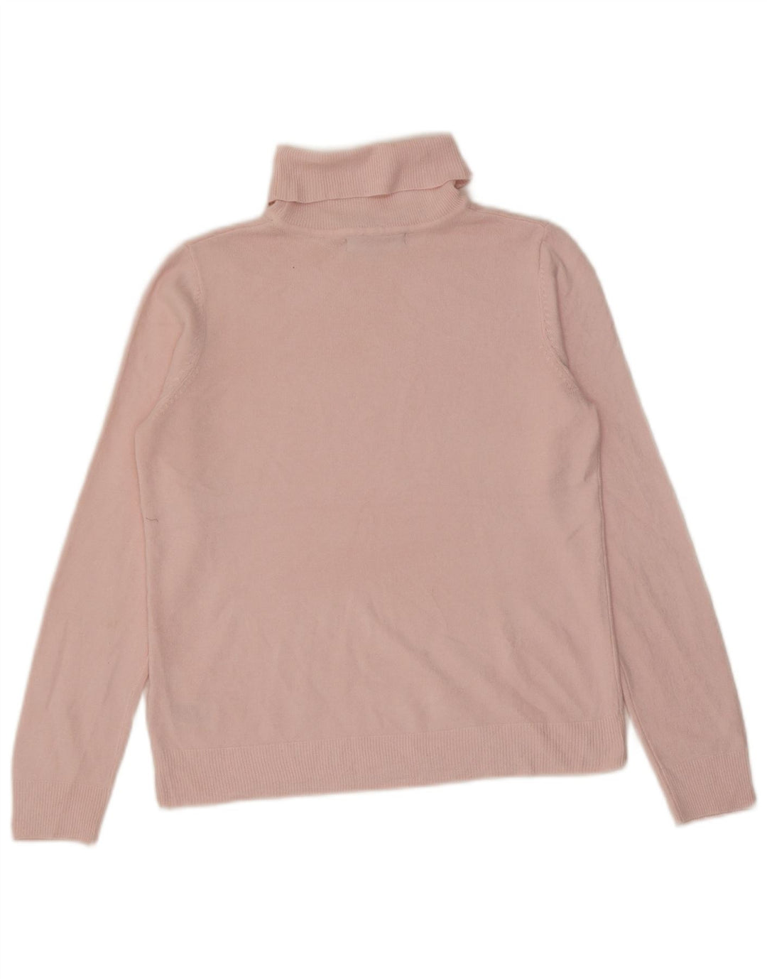 Marks & Spencer Damski sweter z golfem UK 12 Średni różowy akryl