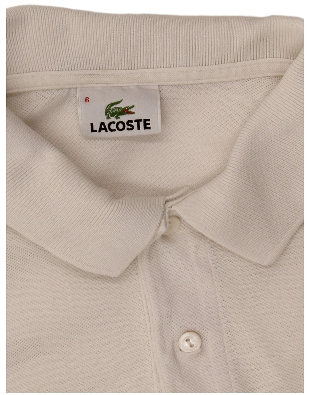 Męska koszulka polo Lacoste, rozmiar 6, XL, biała
