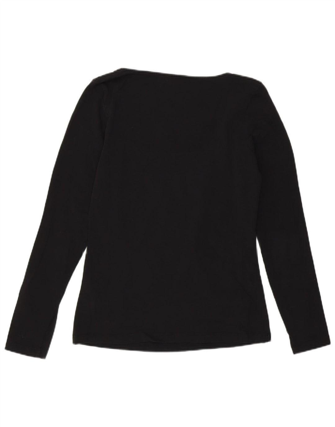 Damski top graficzny Calvin Klein z długim rękawem, UK 14, średni czarny, bawełniany