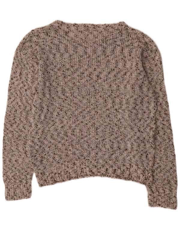 Damski sweter Cerruti 1881 z dekoltem w łódkę IT 42 Średni szary nakrapiany