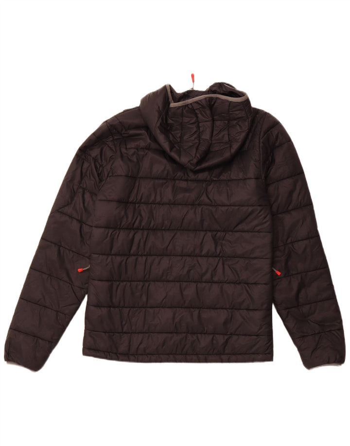 Męska ocieplana kurtka z kapturem THE NORTH FACE UK 36, mały, czarny nylon