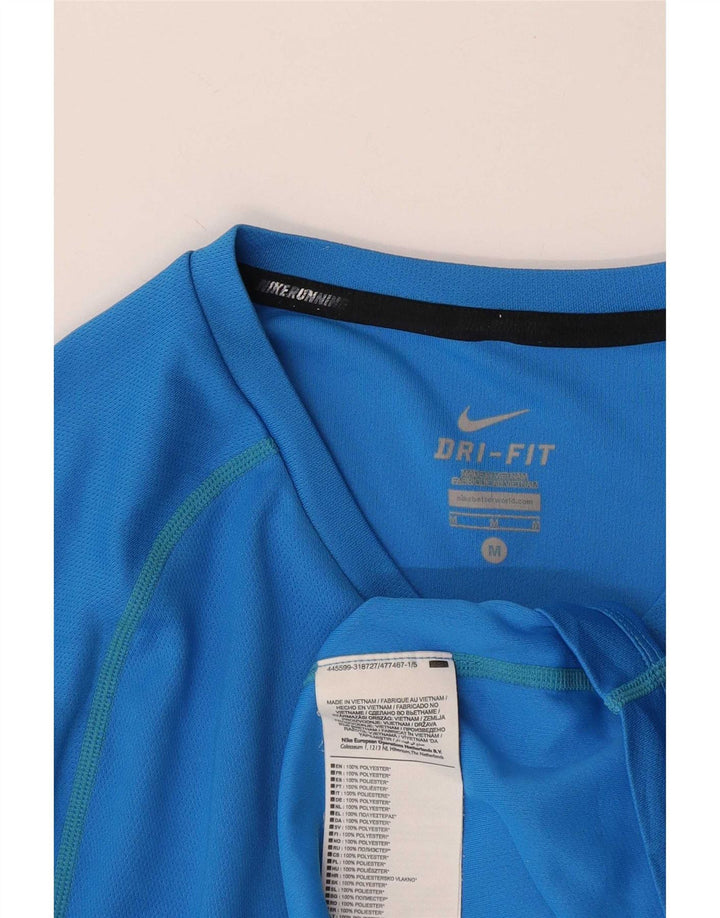 Męska koszulka Nike Dri Fit Top, średni niebieski poliester