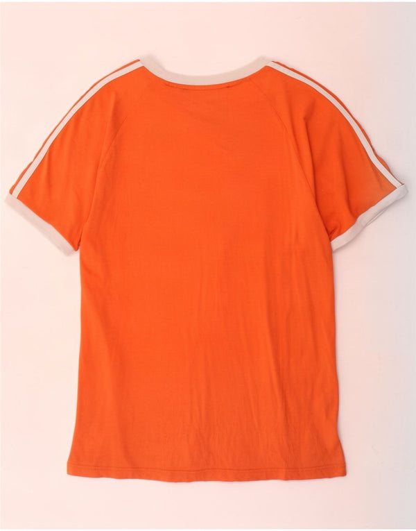 Adidas Męska koszulka T-shirt Top Medium Orange Colorblock Cotton