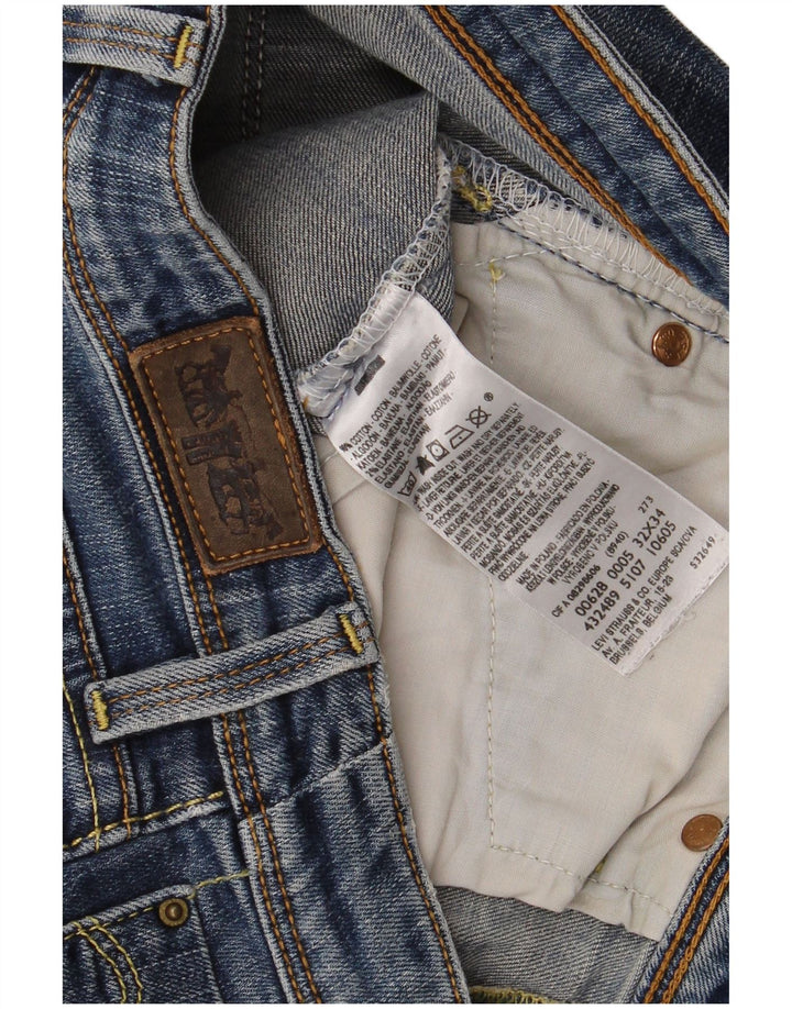 Damskie spodenki jeansowe Levi's W32, duże, niebieskie, bawełniane