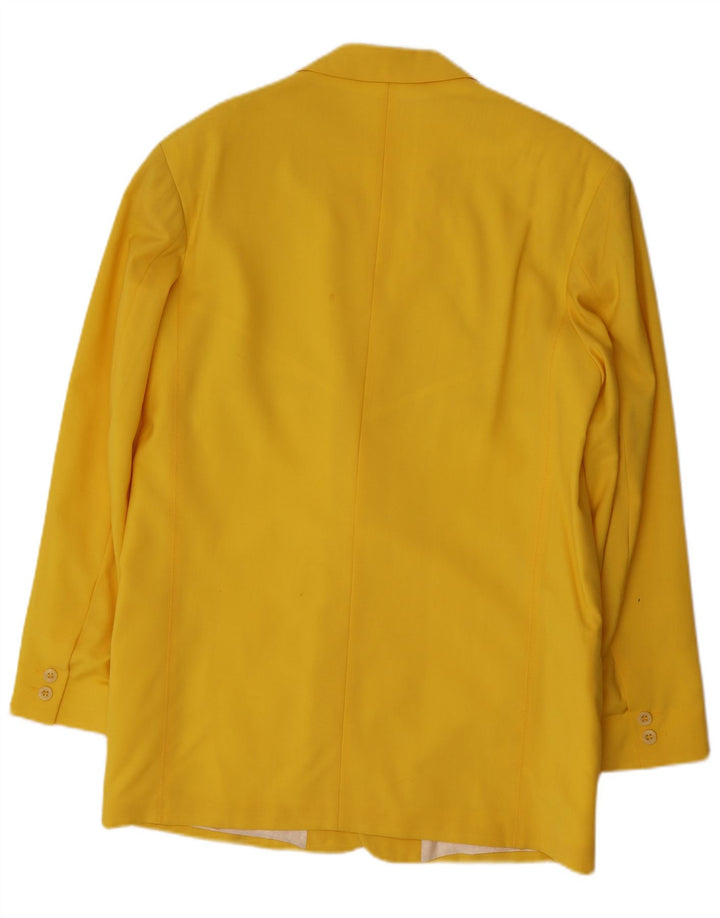 Męska marynarka zapinana na 2 guziki VINTAGE UK 40, duża, żółta wełna