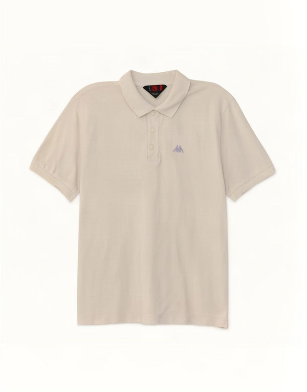 Damska koszulka polo Kappa UK 18 XL, biała bawełna
