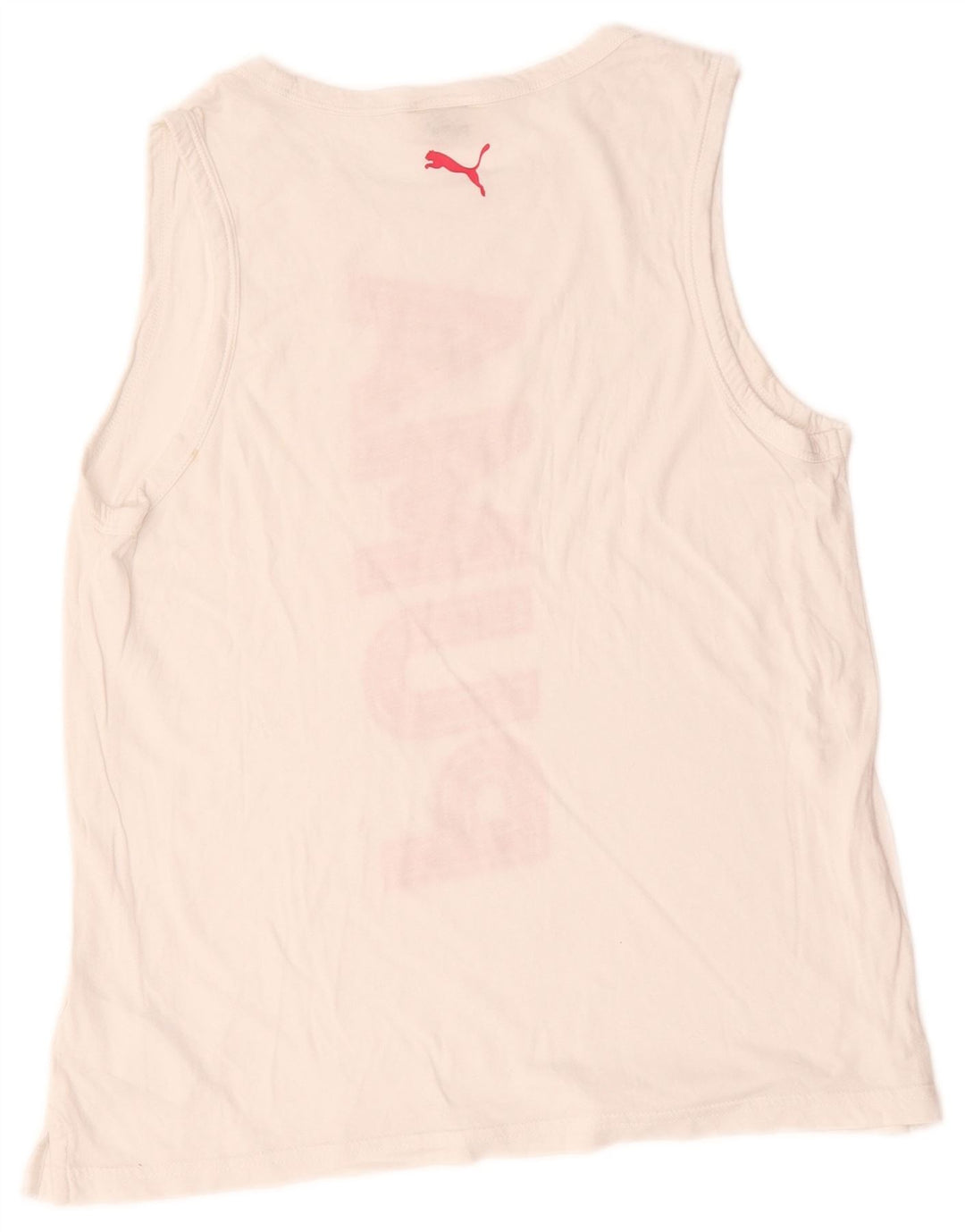 Damska kamizelka oversize Puma z grafiką, UK 10, mała, biała, bawełniana
