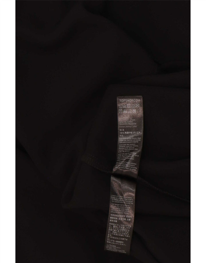 Damska otwarta marynarka Topshop UK 8, mała, czarna, poliester