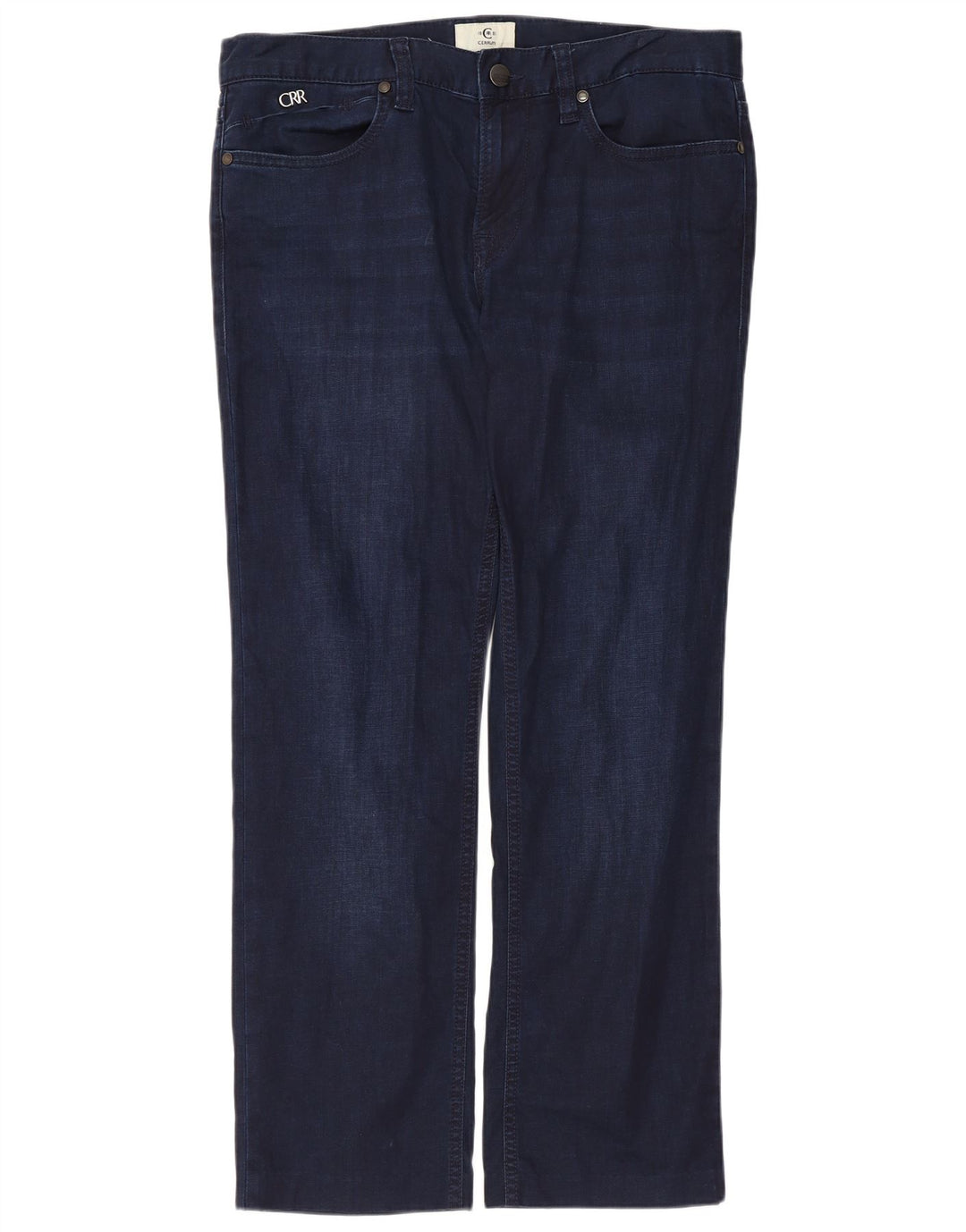 CERRUTI 1881 Męskie proste dżinsy W32 L27 Granatowa bawełna