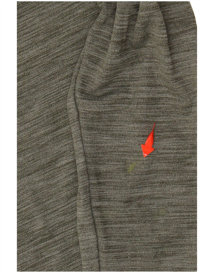 Damski sweter z kapturem NIKE Dri Fit, UK 6 XS, khaki, nakrapiany poliester