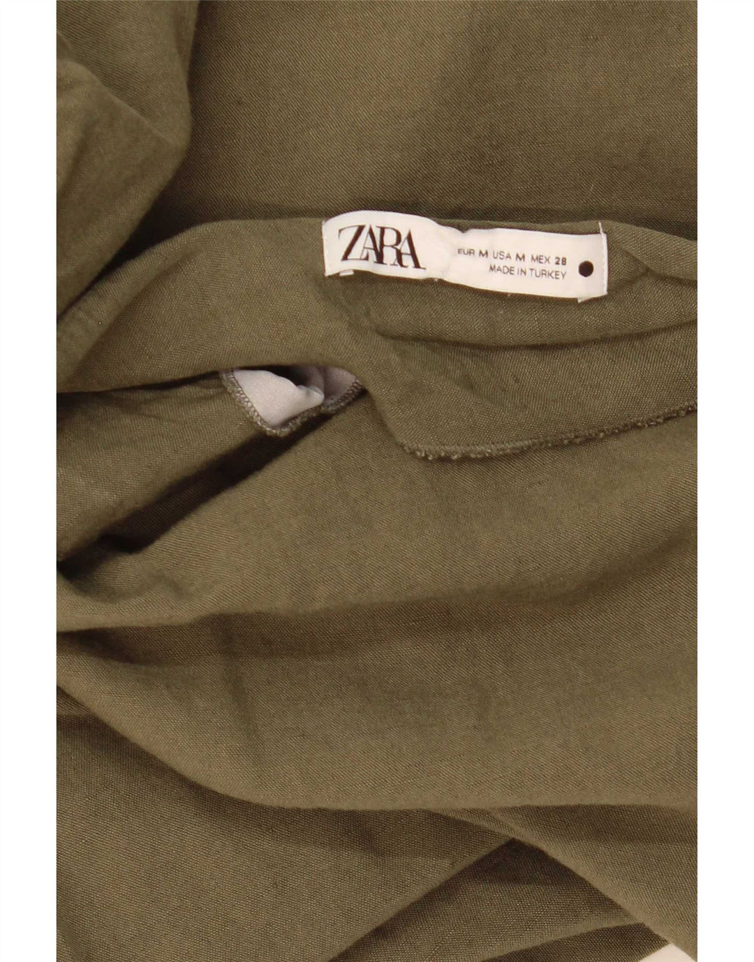 Spódnica midi damska Zara, średnia W28 khaki