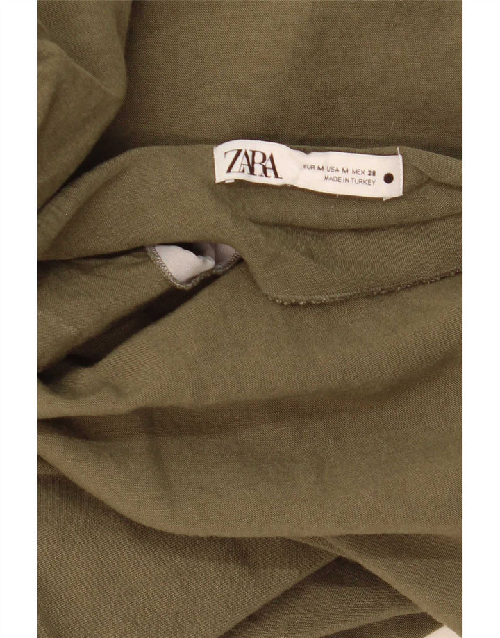 Spódnica midi damska Zara, średnia W28 khaki