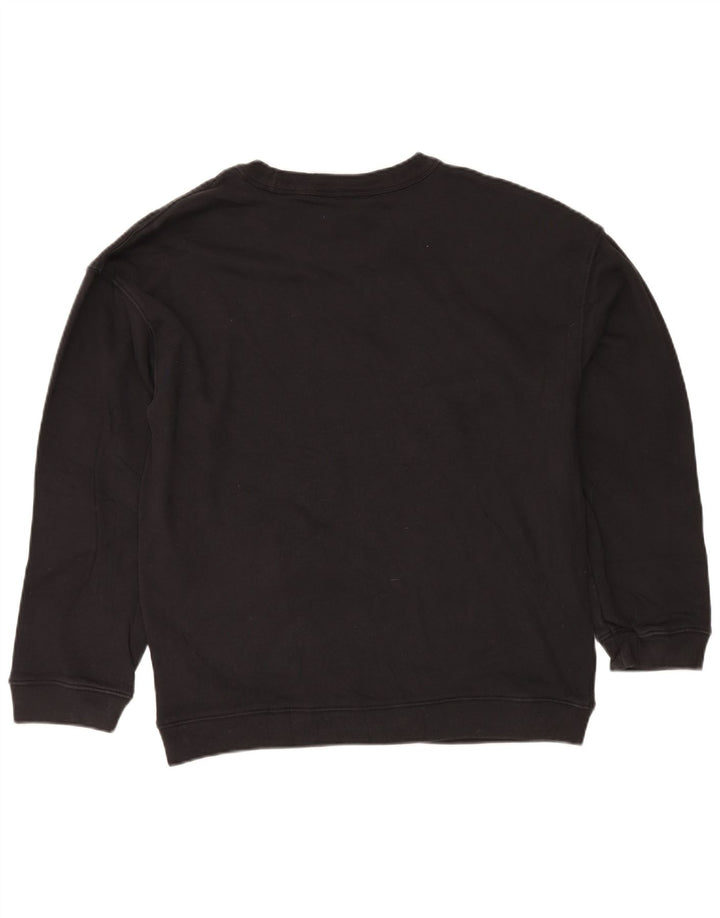 Adidas Męska Bluza Sweter Średni Czarny Bawełna
