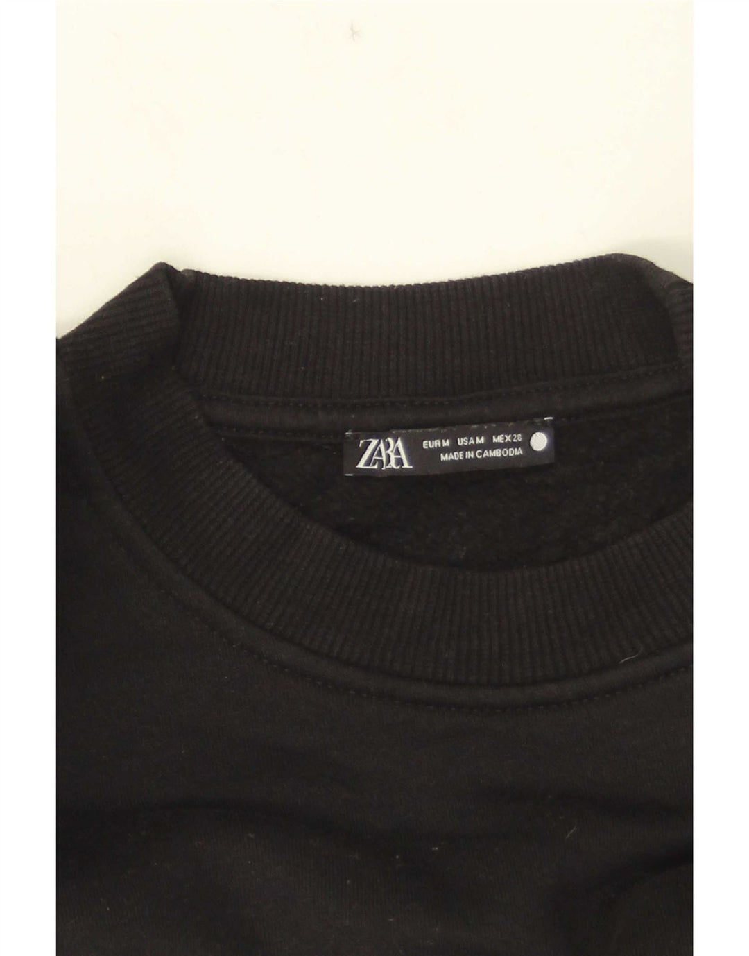 Damska bluza typu Crop Zara UK 14, średnia czarna