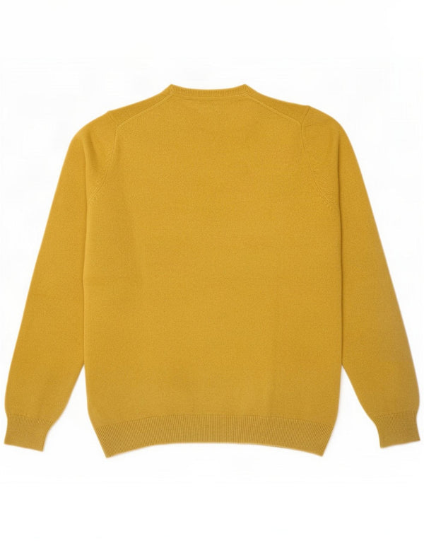Damski sweter z okrągłym dekoltem Massimo Dutti UK 10 mały żółty