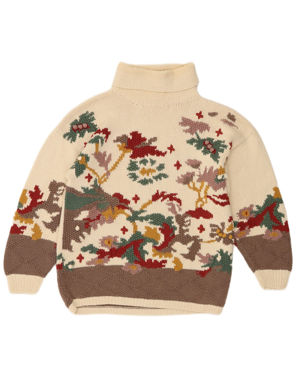 Sweter damski Genesis z okrągłym dekoltem, UK 16, duży, beżowy