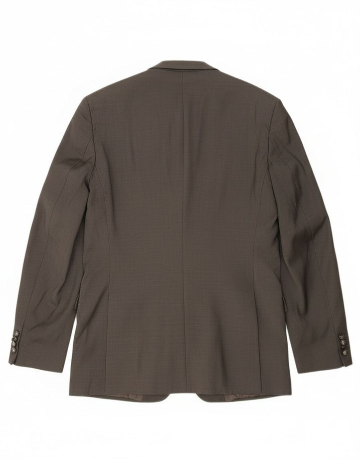 Męska marynarka Hugo Boss z długim rękawem, zapinana na 2 guziki, UK 42 XL, szara wełna