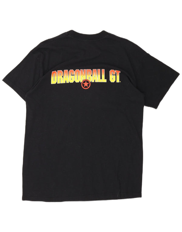Męski T-shirt z grafiką Dragon Ball GT 1997 w stylu vintage, średni czarny