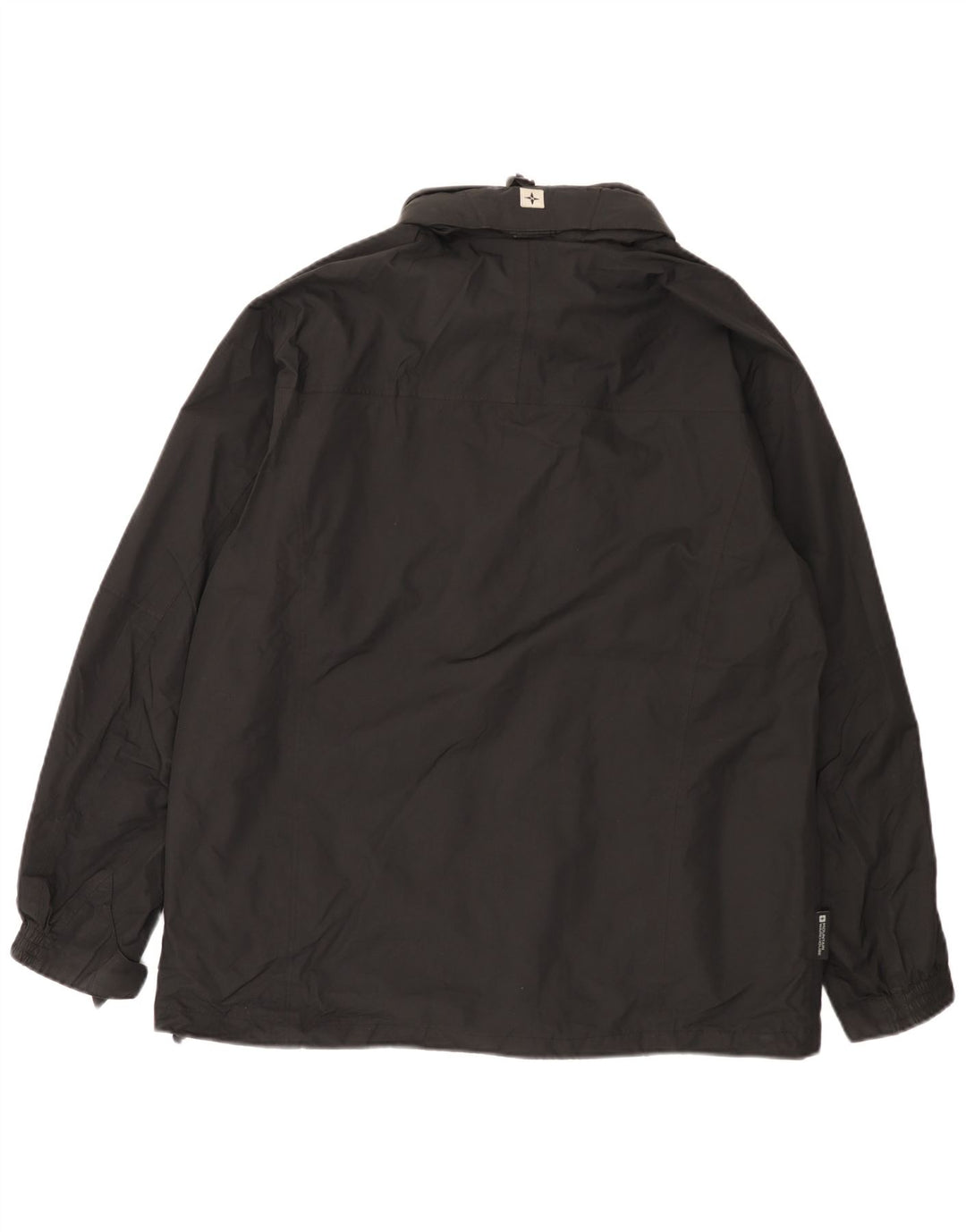 Męska kurtka przeciwdeszczowa z kapturem Mountain Warehouse UK 38, średni czarny nylon