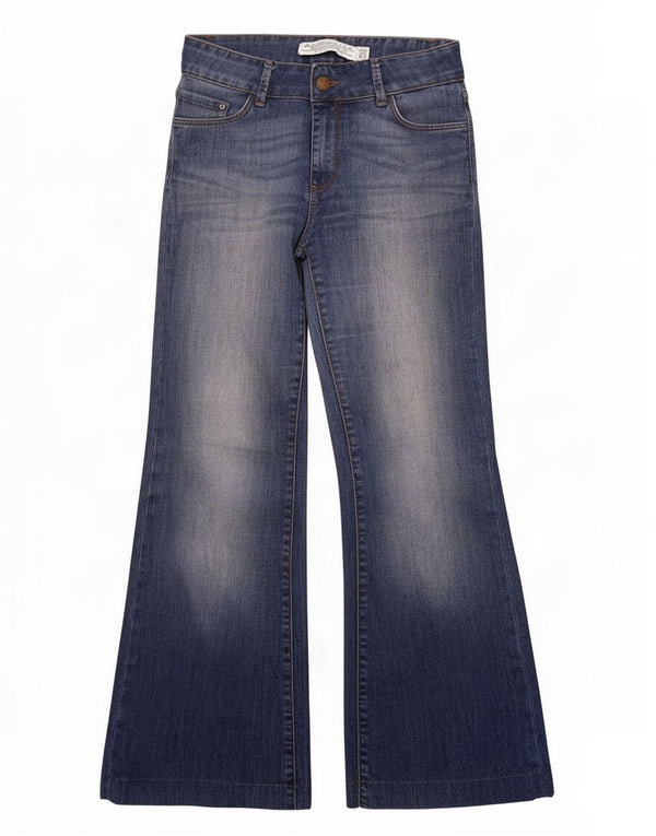 Damskie jeansy rozkloszowane Zara EU 38 Small W28 L30 Niebieskie